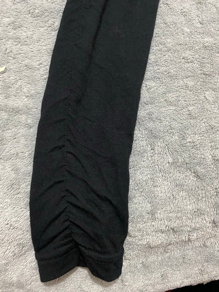 Siyah Elastik Kadın Tayt - Görsel 3