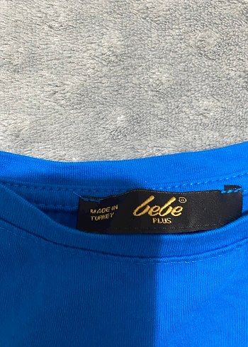 Mavi Kısa Kollu Kadın Tişört - Görsel 7