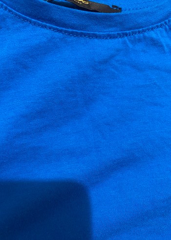 Mavi Kısa Kollu Kadın Tişört - Görsel 6