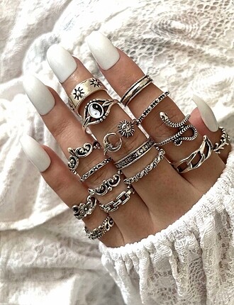Vintage yüzük set