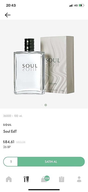 Oriflame Soul Erkek Parfümü