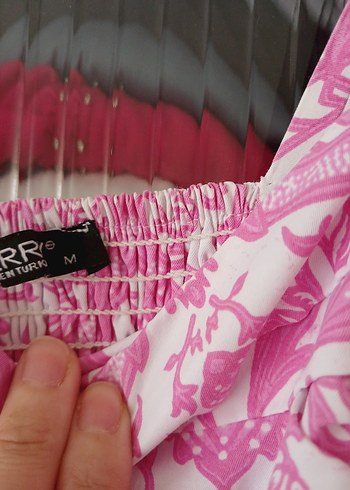 Zara Pembe Dantel Detaylı Bohem Uzun Elbise