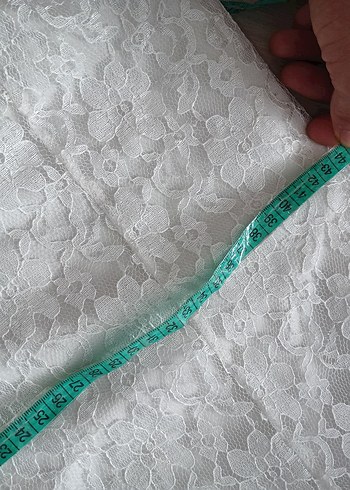 Beyaz balık nikah abiye elbise 38beden - Görsel 10