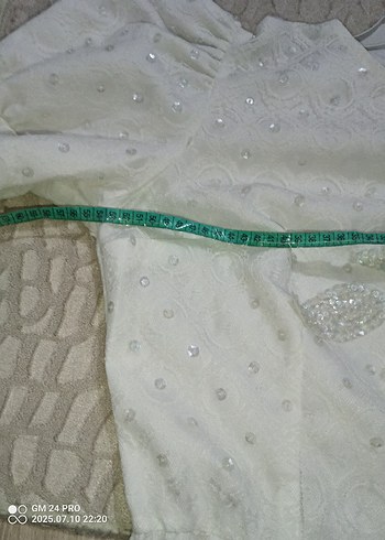 Beyaz dantelli boncuklu nikahelbisesi gelinlik Lbeden - Görsel 8