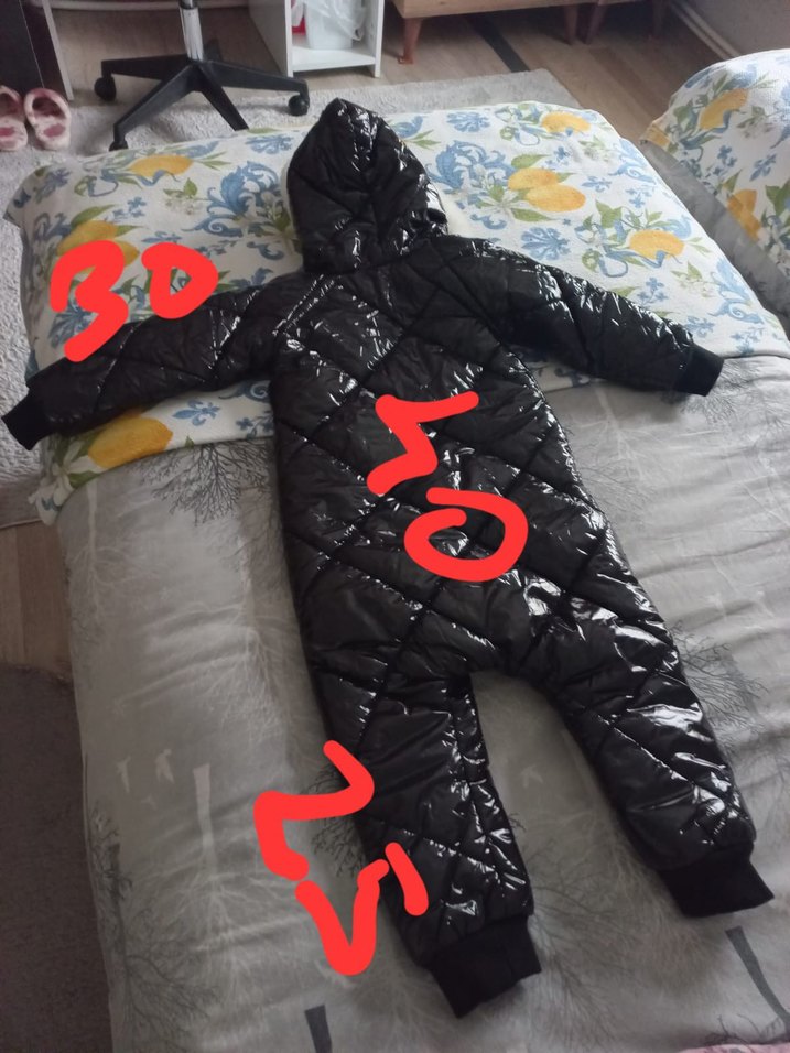 Siyah kız çocuk astronot mont 2-3yaş - Görsel 3