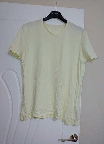 DeFacto krem basic t-shirt Xlbeden 