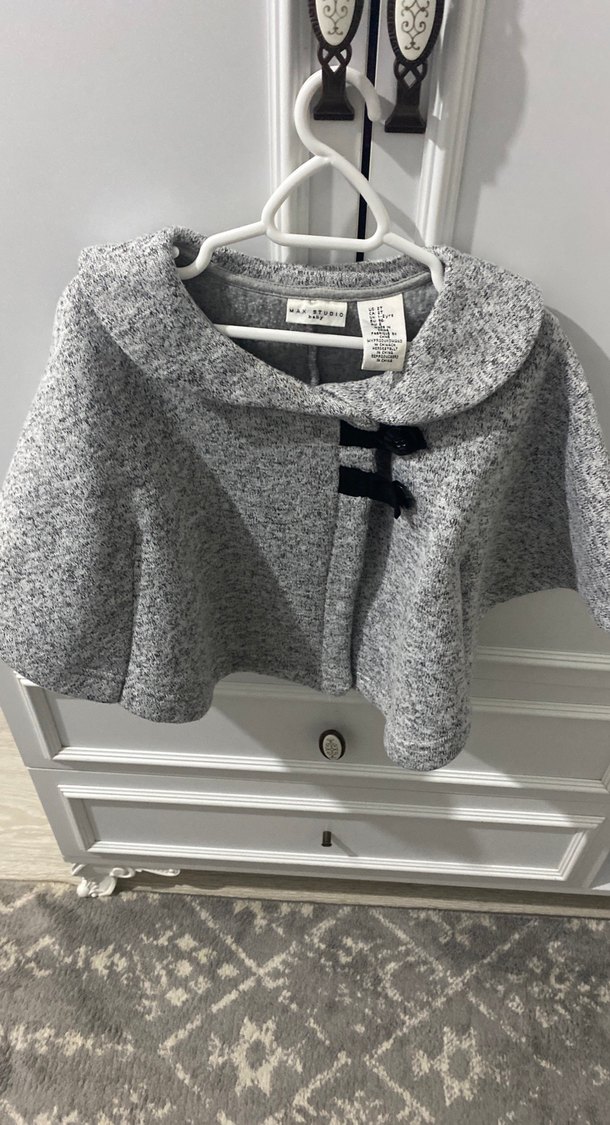 Kız Çocuk Gri Triko Bolero - Görsel 2