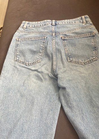 s Beden mavi Renk Kadın Mavi Denim Midi Boy Kot Pantolon