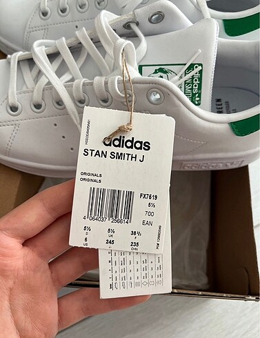 38,5 Beden beyaz Renk Adidas Stan Smith
