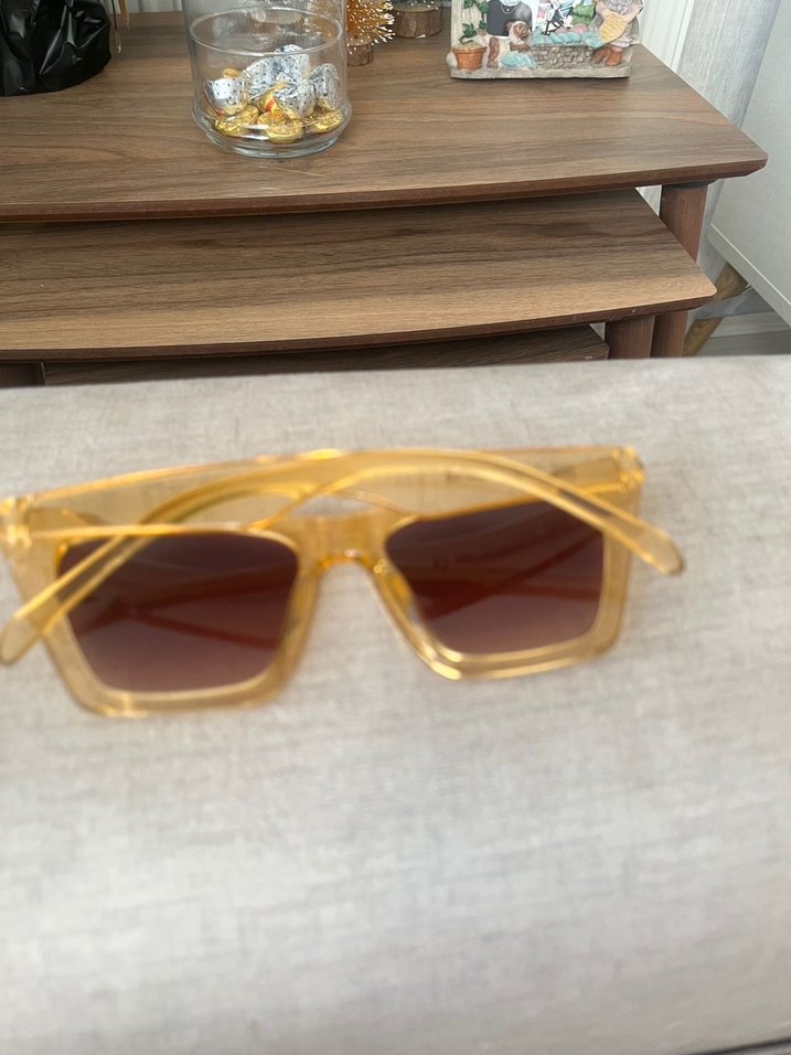 Bej Transparan Bohem Güneş Gözlüğü - Görsel 2