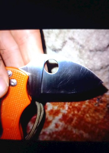 Turuncu Katlanabilir Cep Bıçağı - Görsel 3