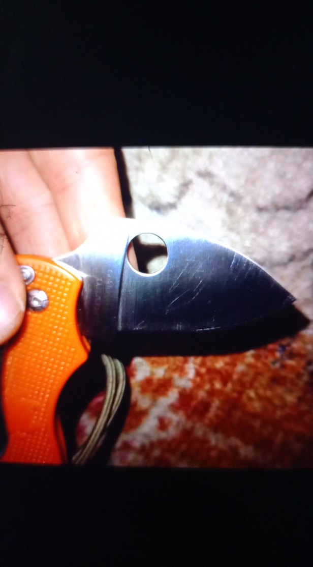 Turuncu Katlanabilir Cep Bıçağı - Görsel 3