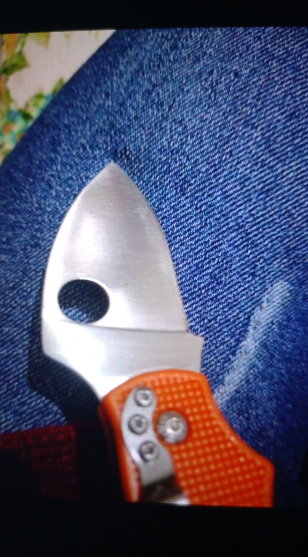 Turuncu Katlanabilir Cep Bıçağı - Görsel 2