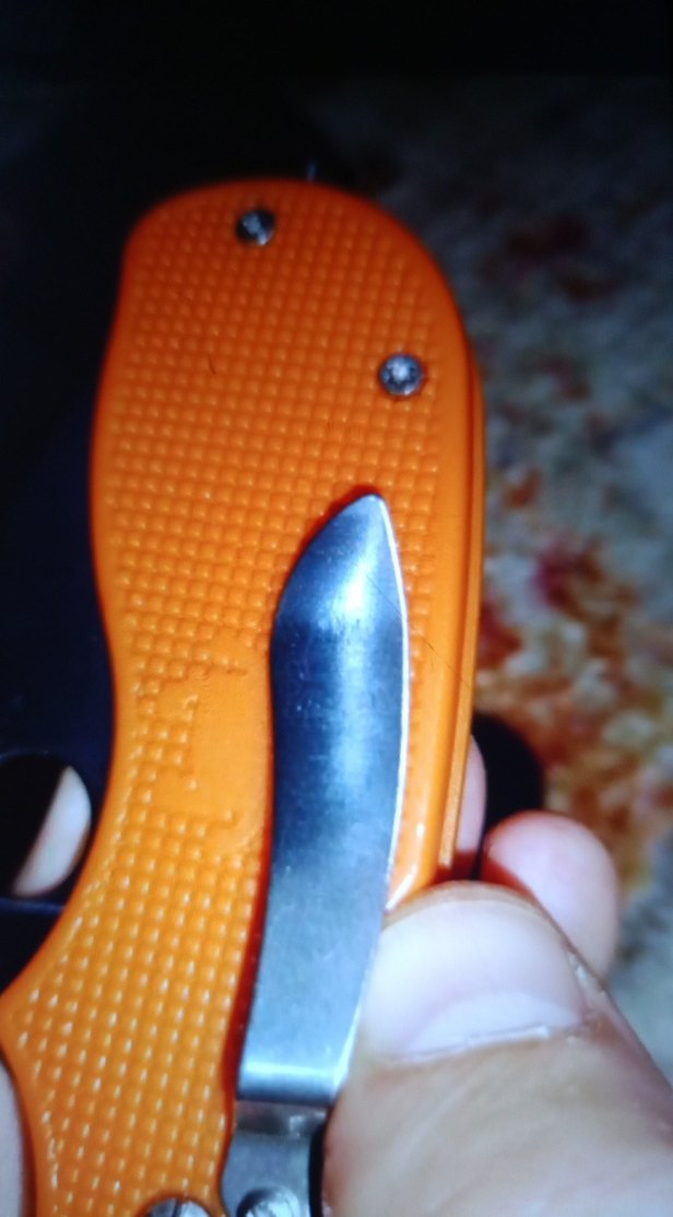 Turuncu Katlanabilir Cep Bıçağı - Görsel 4