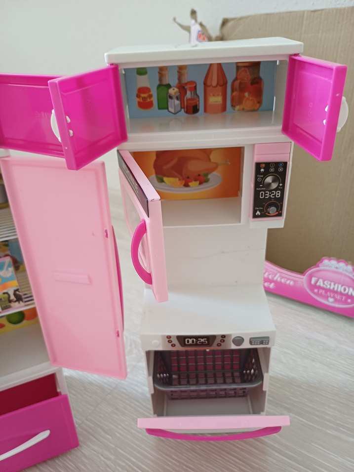 Pastel Pembe Oyuncak Mutfak Seti - Görsel 2