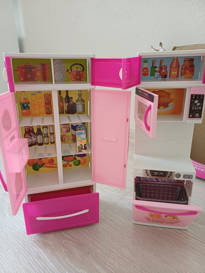 Pastel Pembe Oyuncak Mutfak Seti - Görsel 4