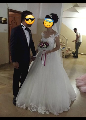 Straplez Uzun Prenses Gelinlik - Görsel 5