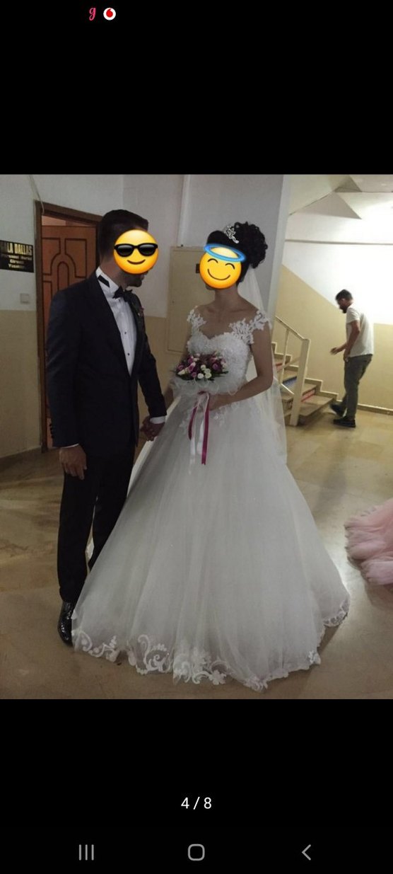 Straplez Uzun Prenses Gelinlik - Görsel 5