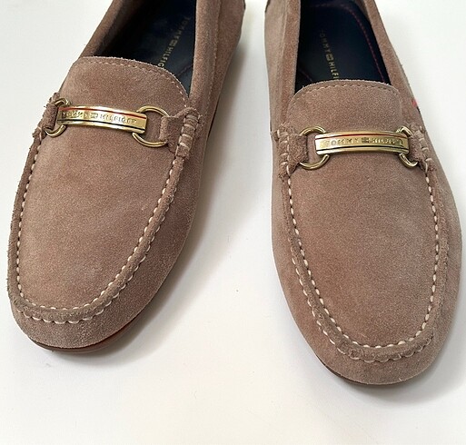 39 Beden ten rengi Renk Tommy Hilfiger pembe süet loafer