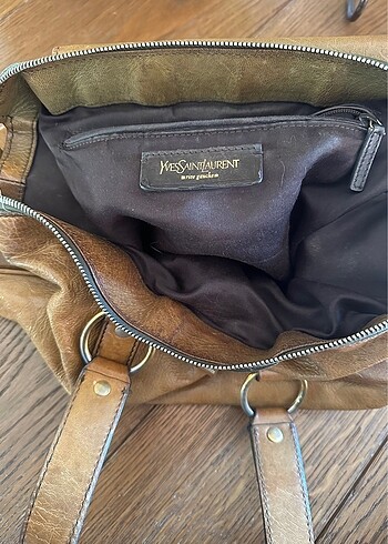 Beden kahverengi Renk Vintage YSL Muse Messenger (lekesi var)