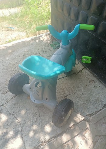 Turkuaz Gri Üç Tekerlekli Bisiklet