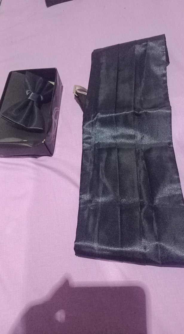 lacivert Bağlamalı Erkek Papyon kuşak kemer damatlık smokin - Görsel 3