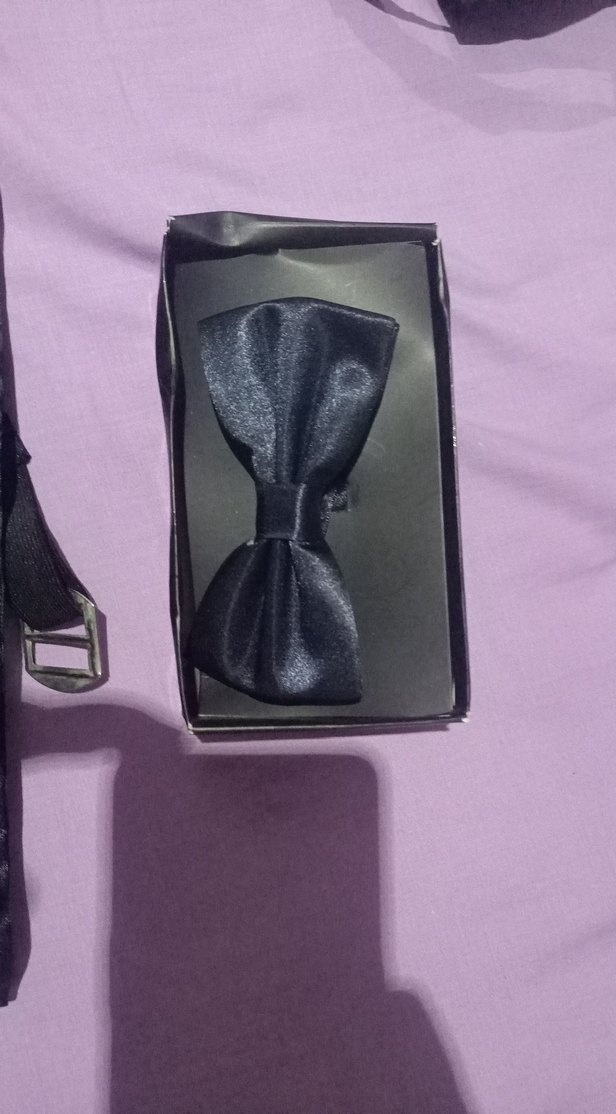 lacivert Bağlamalı Erkek Papyon kuşak kemer damatlık smokin - Görsel 2