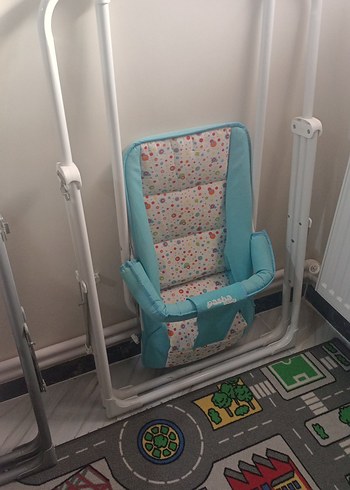 Pastel Mavi Bebek Salıncak Sandalyesi ana kucağı sallanan beşik - Görsel 8