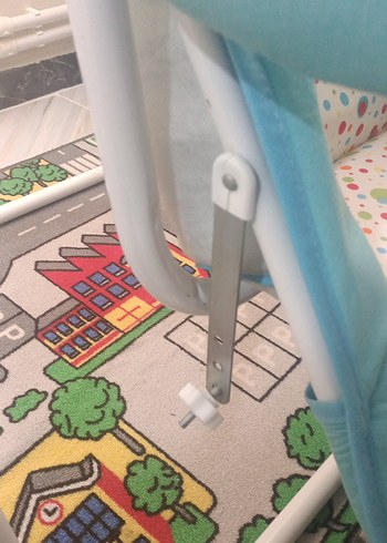 Pastel Mavi Bebek Salıncak Sandalyesi ana kucağı sallanan beşik - Görsel 5