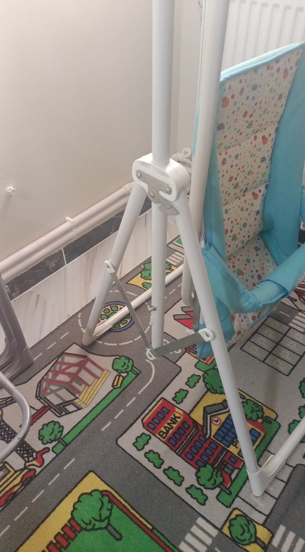 Pastel Mavi Bebek Salıncak Sandalyesi ana kucağı sallanan beşik - Görsel 2