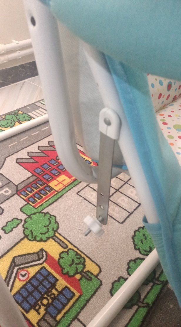 Pastel Mavi Bebek Salıncak Sandalyesi ana kucağı sallanan beşik - Görsel 5