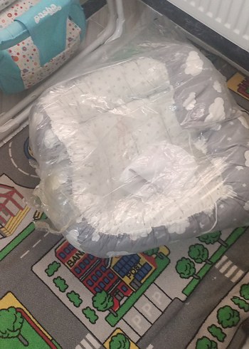 Bulut Desenli Bebek Minderi döşek anne yani