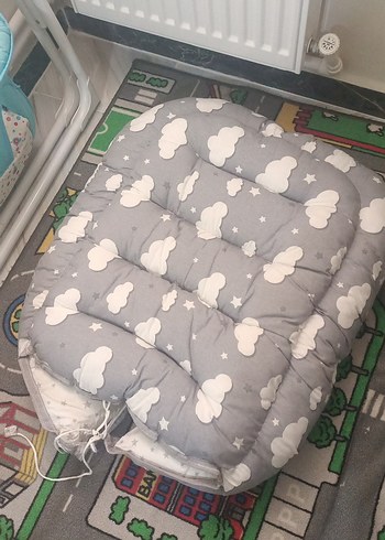 Bulut Desenli Bebek Minderi döşek anne yani - Görsel 6