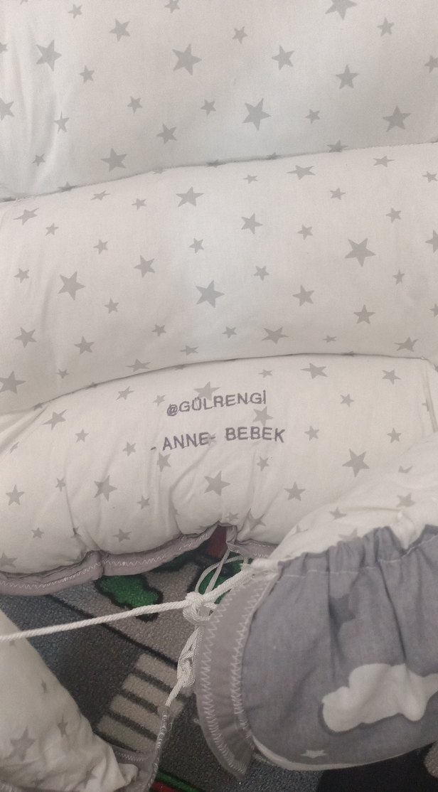 Bulut Desenli Bebek Minderi döşek anne yani - Görsel 5