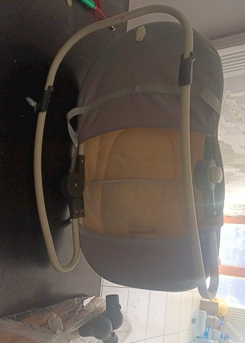 Gri Bebek sallanan ana kucağı beşik kolay kullanım portatif - Görsel 7