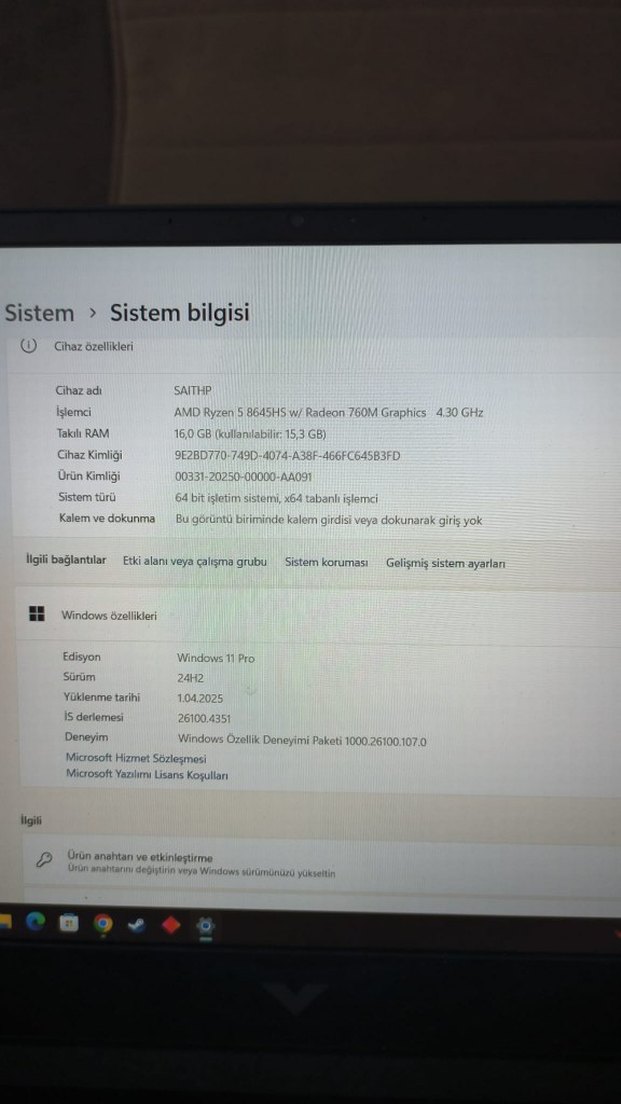 AÇIKLAMAYI OKUYUN HP Dizüstü oyuncu Bilgisayarı - Görsel 5
