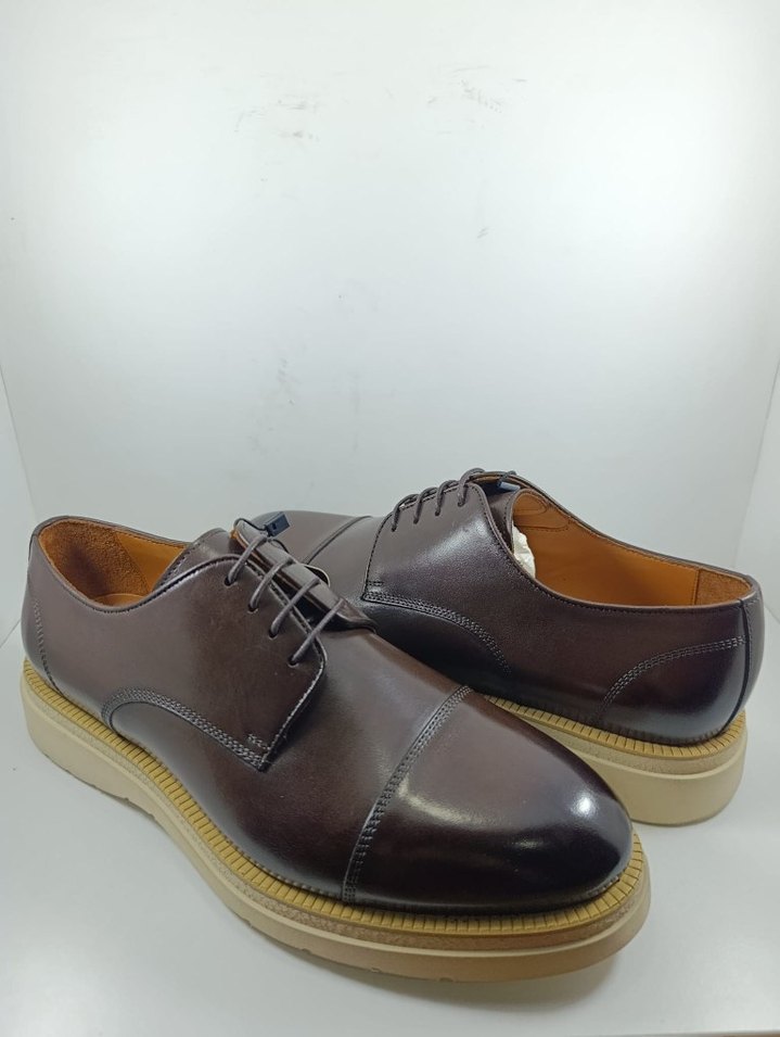 Kahverengi Hakiki Deri Erkek Klasik Ayakkabı - Görsel 4