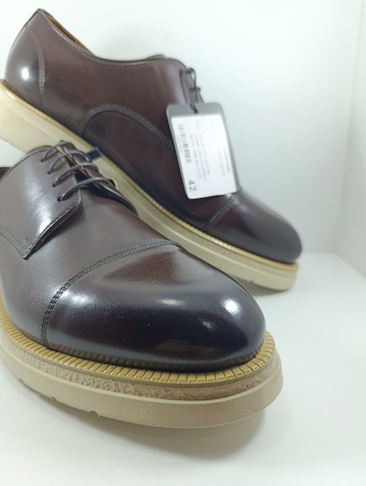 Kahverengi Hakiki Deri Erkek Klasik Ayakkabı - Görsel 5