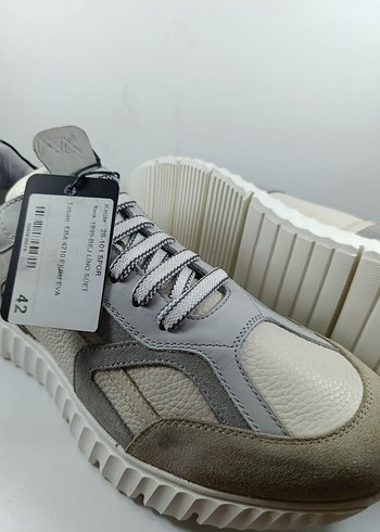 Hakiki Deri Spor Erkek Günlük Ayakkabı Casual Sneaker - Görsel 6