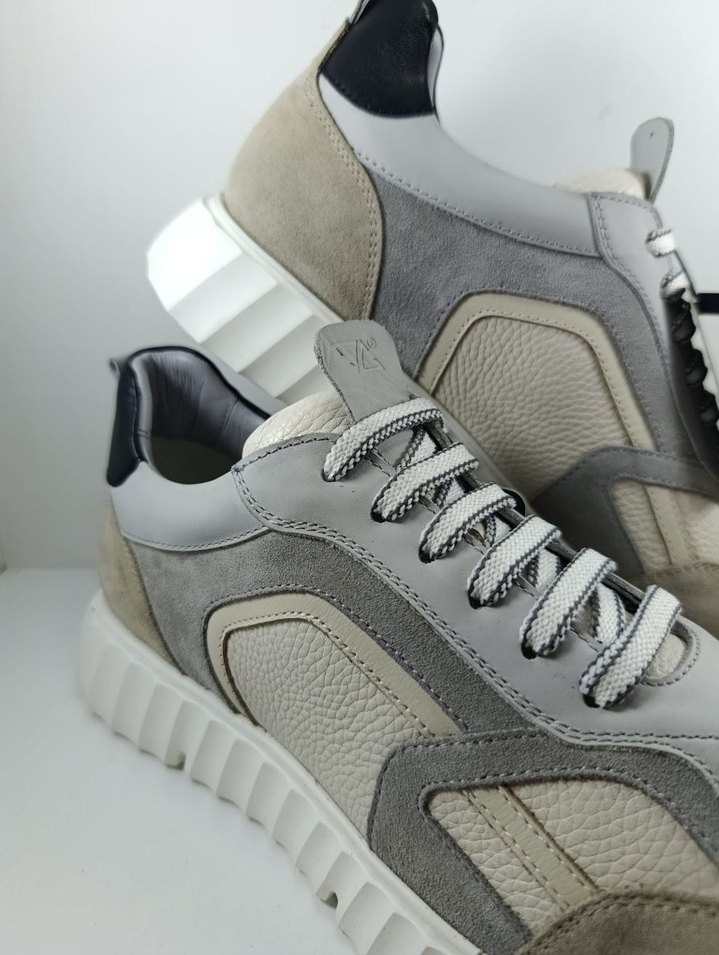 Hakiki Deri Spor Erkek Günlük Ayakkabı Casual Sneaker - Görsel 5