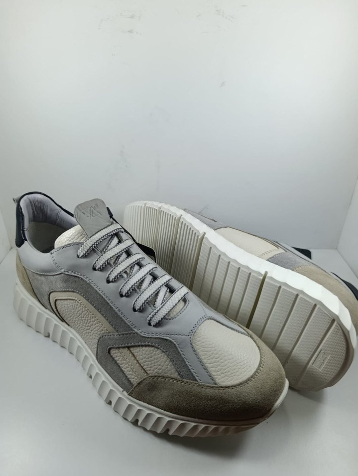 Hakiki Deri Spor Erkek Günlük Ayakkabı Casual Sneaker - Görsel 2