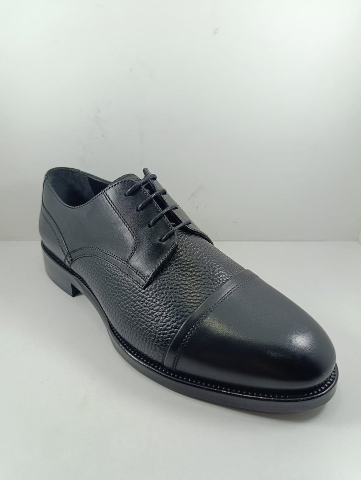 BEYMEN Erkek Siyah Hakiki Deri Klasik Ayakkabı - Görsel 2