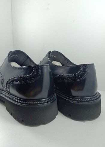 TAMER TANCA Hakiki Deri Erkek Siyah Klasik Rugan Ayakkabı - Görsel 10