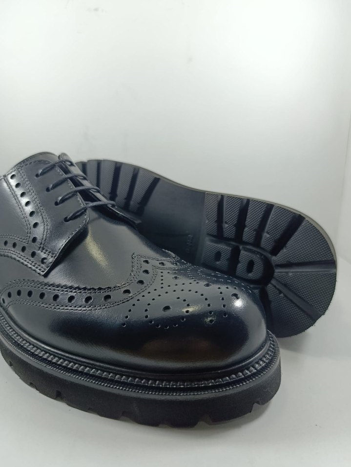 TAMER TANCA Hakiki Deri Erkek Siyah Klasik Rugan Ayakkabı - Görsel 3