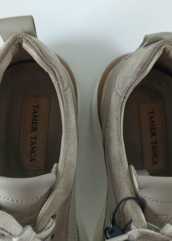 Hakiki Bej Süet Erkek Bağcıklı Spor Ayakkabı Casual Sneaker - Görsel 12