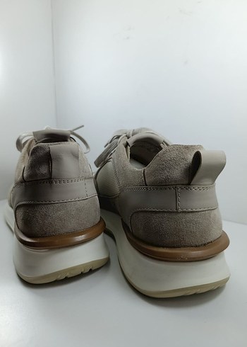 Hakiki Bej Süet Erkek Bağcıklı Spor Ayakkabı Casual Sneaker - Görsel 7