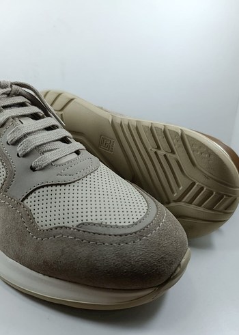 Hakiki Bej Süet Erkek Bağcıklı Spor Ayakkabı Casual Sneaker - Görsel 5