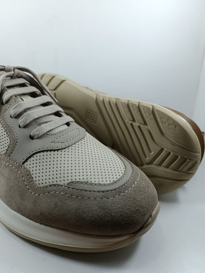 Hakiki Bej Süet Erkek Bağcıklı Spor Ayakkabı Casual Sneaker - Görsel 5