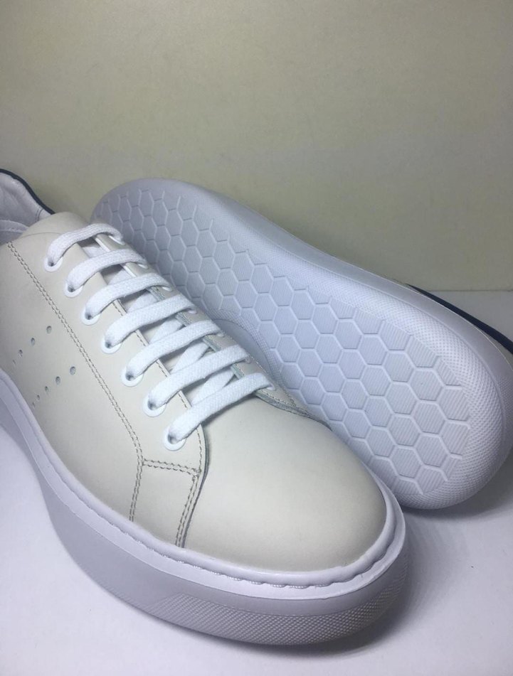 Hakiki Deri Erkek Spor Sneaker Casual Ayakkabı - Görsel 5