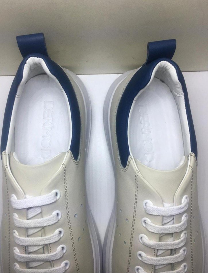 Hakiki Deri Erkek Spor Sneaker Casual Ayakkabı - Görsel 4